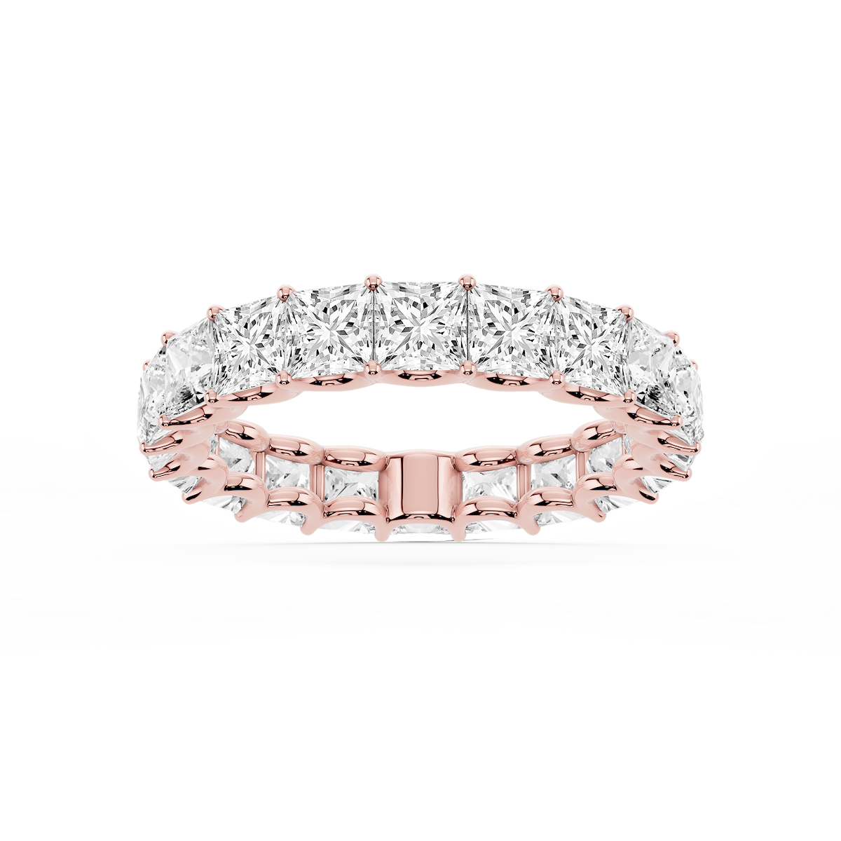 Kylie Princess Lab Grown Diamond U-Prong Eternity Band