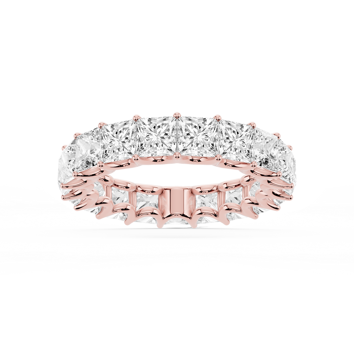 Kylie Princess Lab Grown Diamond U-Prong Eternity Band
