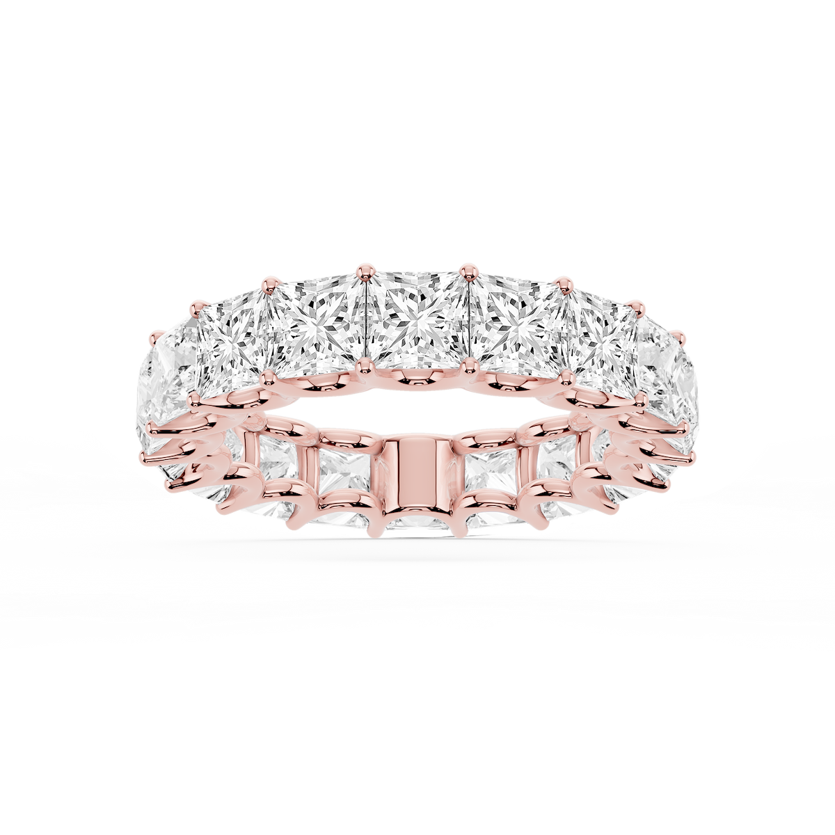 Kylie Princess Lab Grown Diamond U-Prong Eternity Band