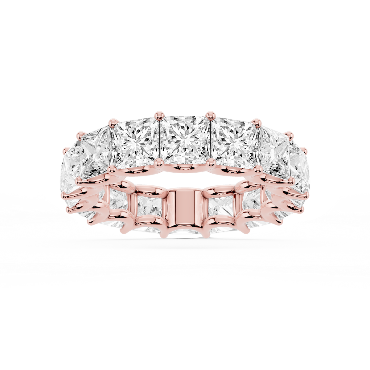 Kylie Princess Lab Grown Diamond U-Prong Eternity Band