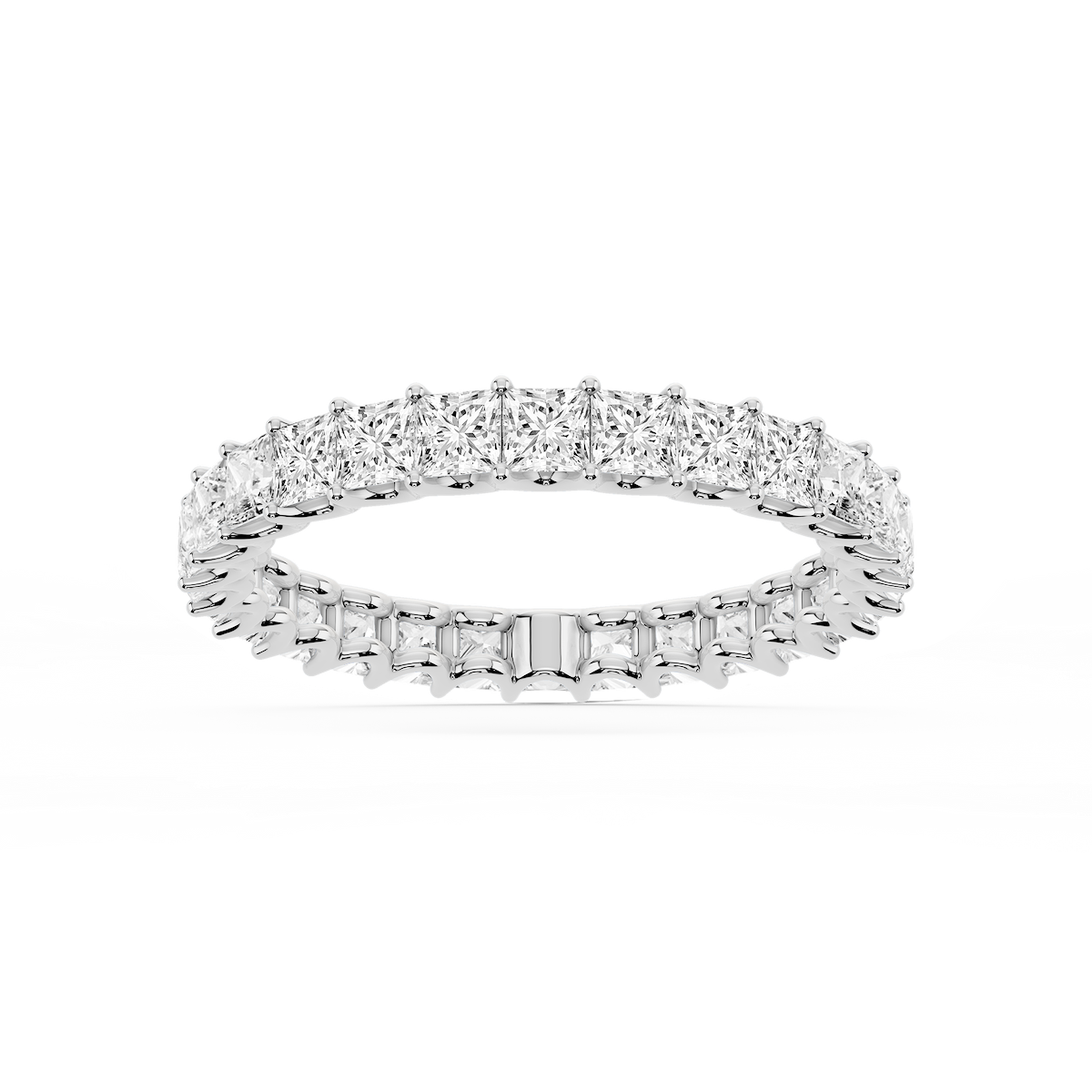 Kylie Princess Lab Grown Diamond U-Prong Eternity Band