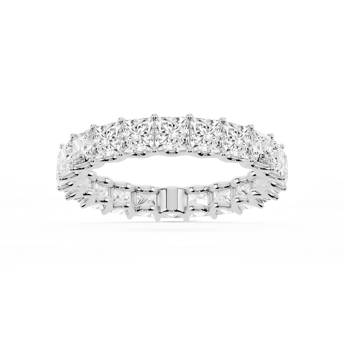 Kylie Princess Lab Grown Diamond U-Prong Eternity Band