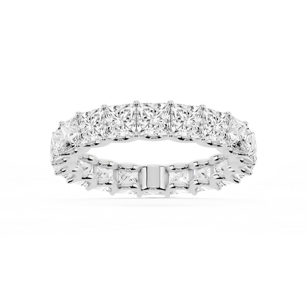Kylie Princess Lab Grown Diamond U-Prong Eternity Band