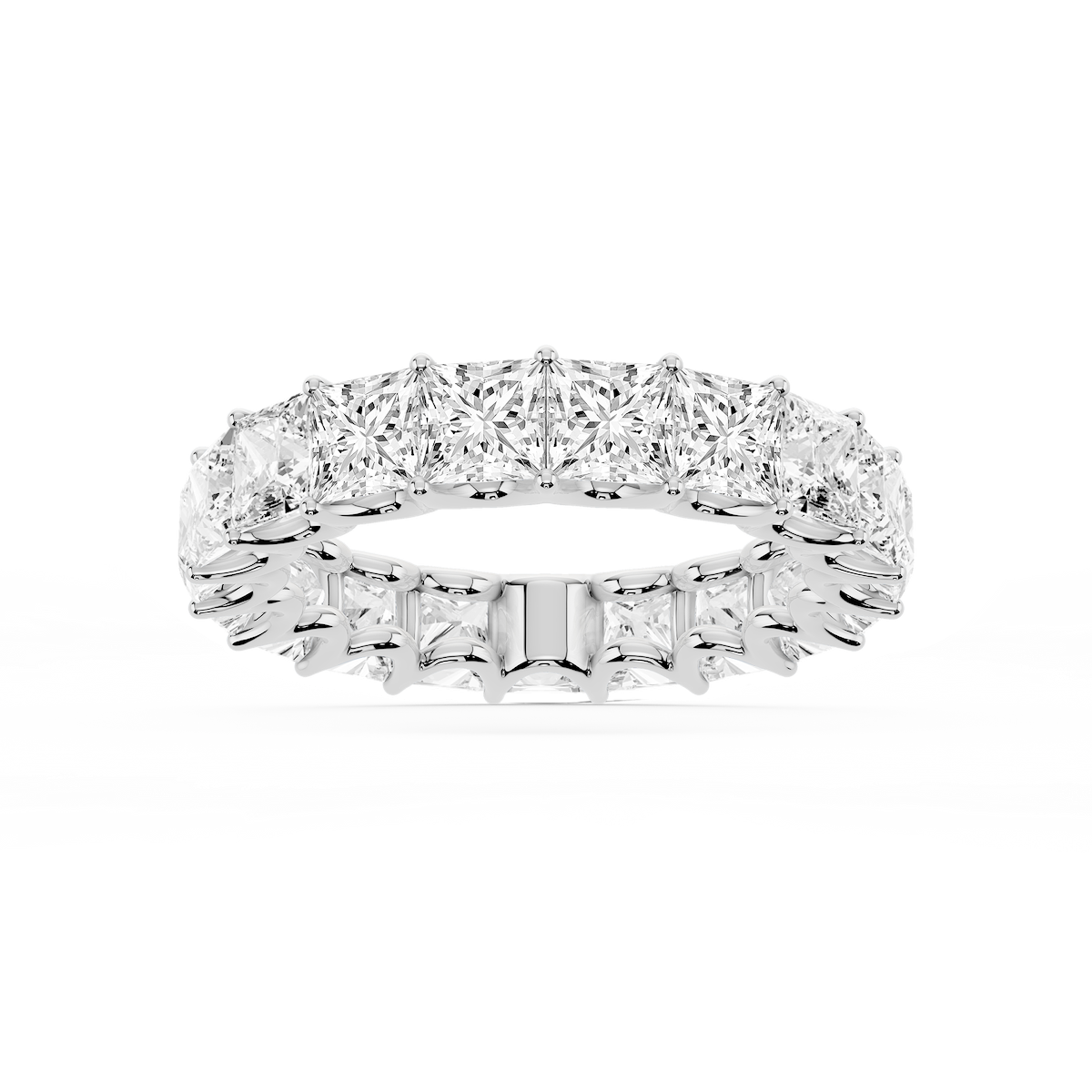 Kylie Princess Lab Grown Diamond U-Prong Eternity Band
