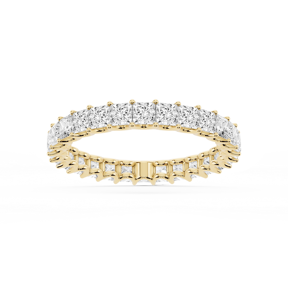 Kylie Princess Lab Grown Diamond U-Prong Eternity Band