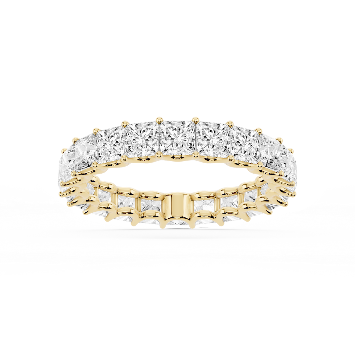 Kylie Princess Lab Grown Diamond U-Prong Eternity Band