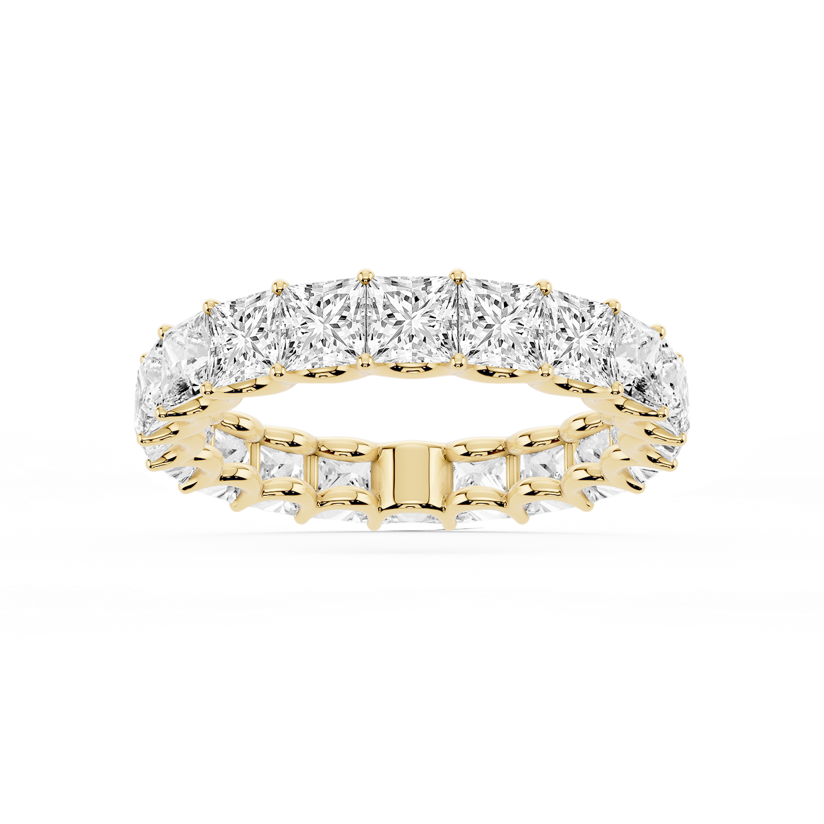 Kylie Princess Lab Grown Diamond U-Prong Eternity Band