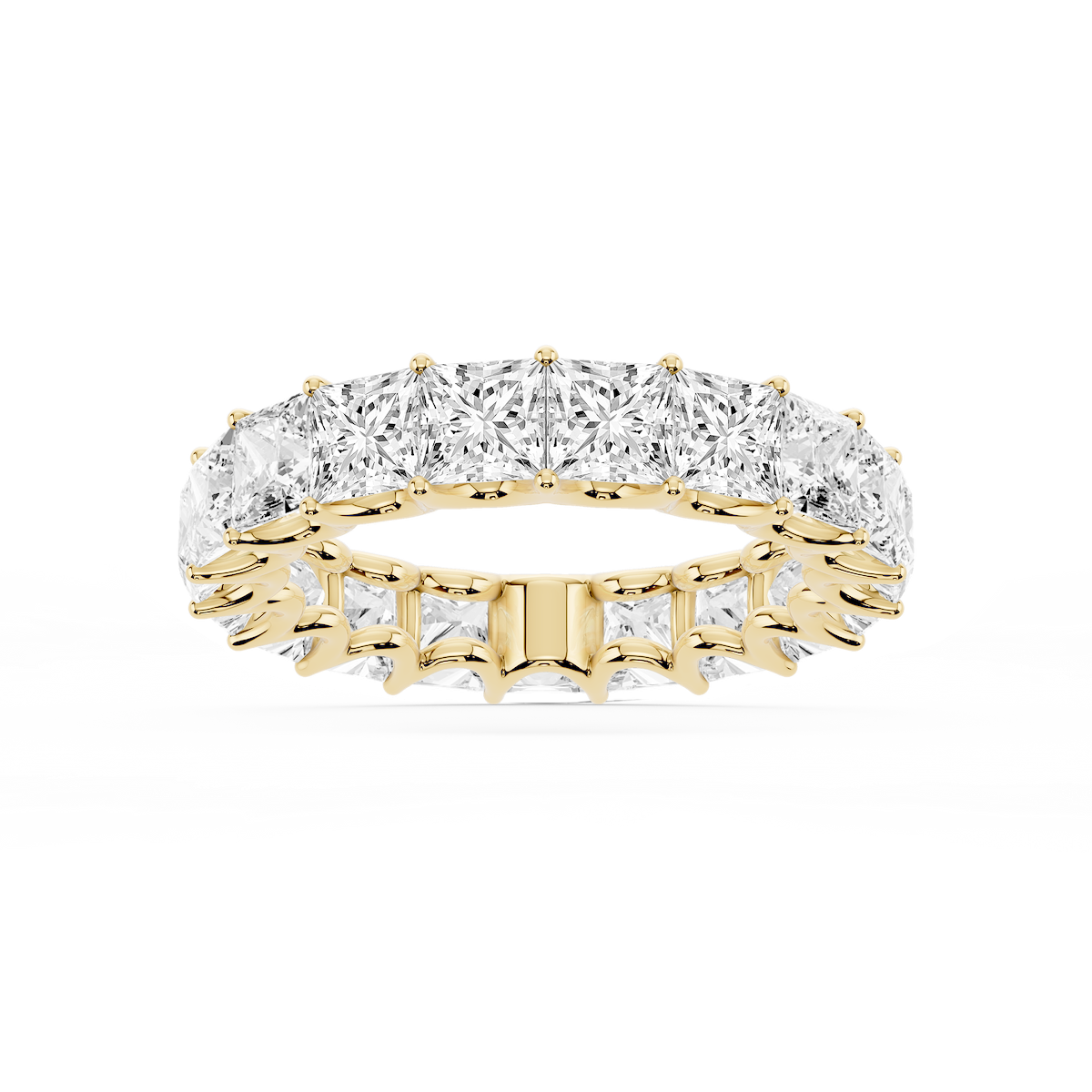 Kylie Princess Lab Grown Diamond U-Prong Eternity Band