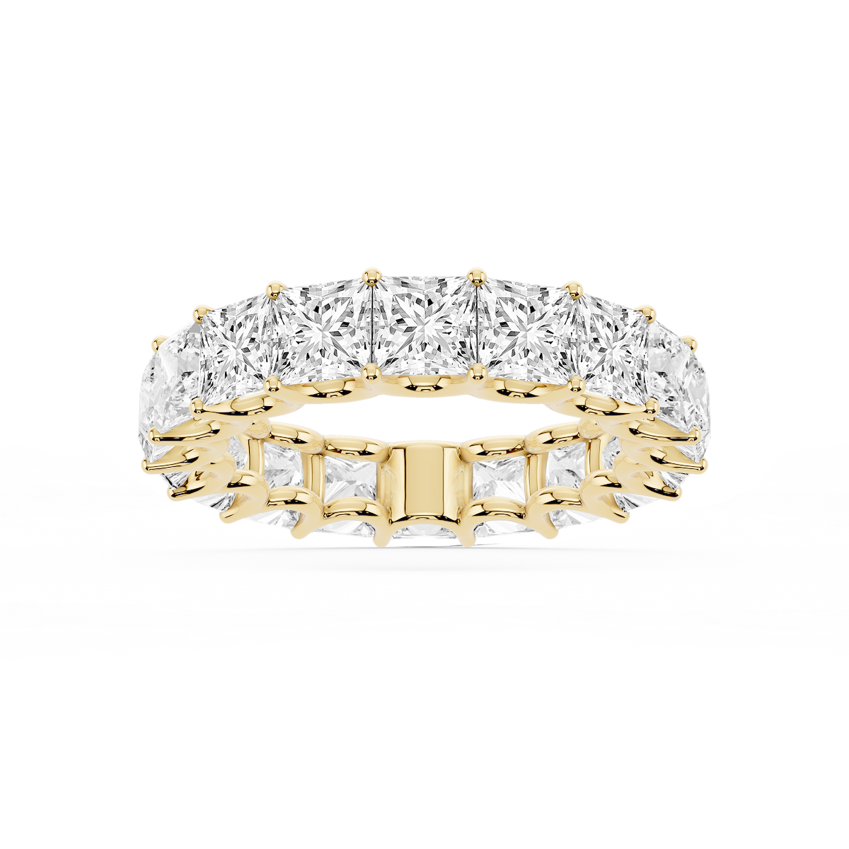 Kylie Princess Lab Grown Diamond U-Prong Eternity Band