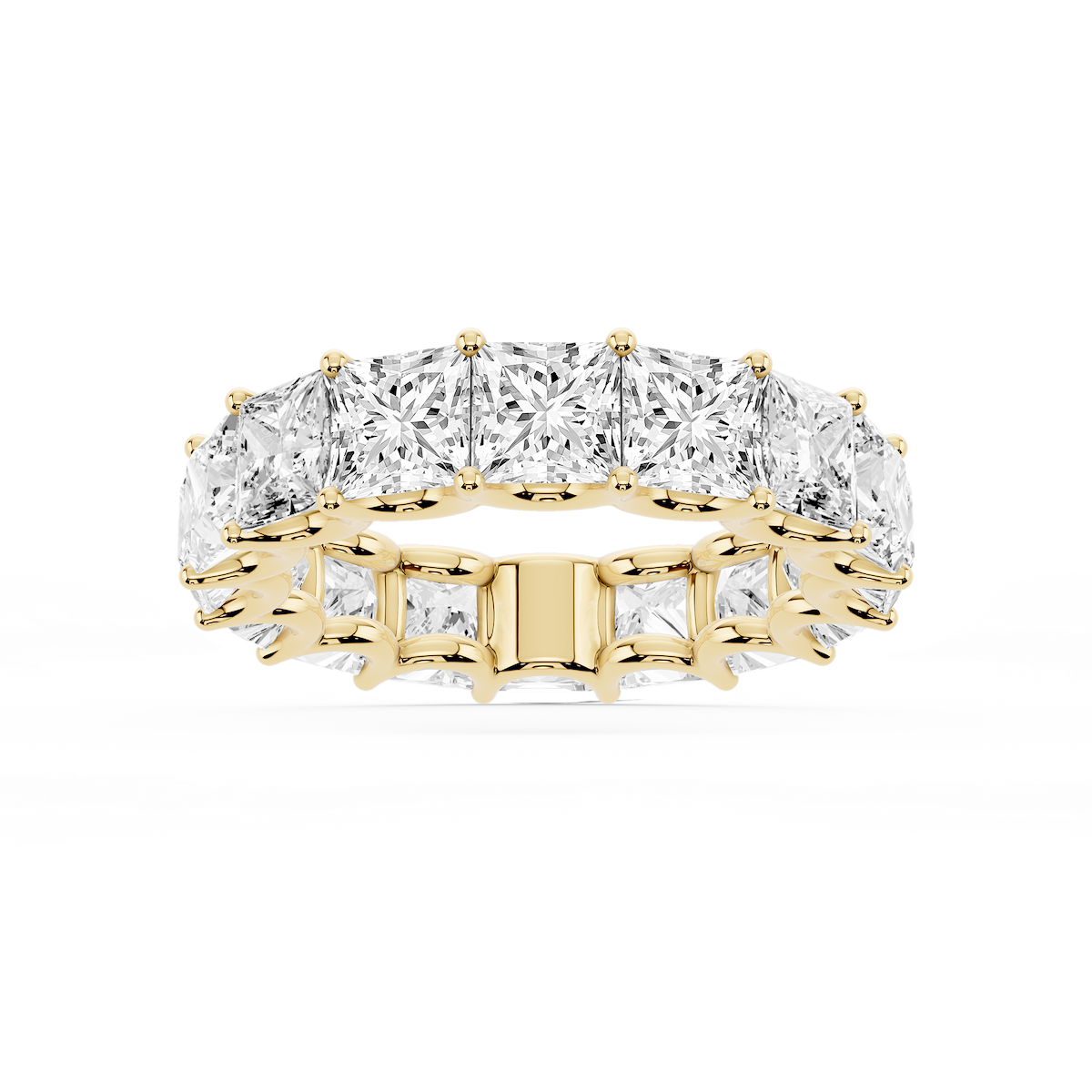 Kylie Princess Lab Grown Diamond U-Prong Eternity Band