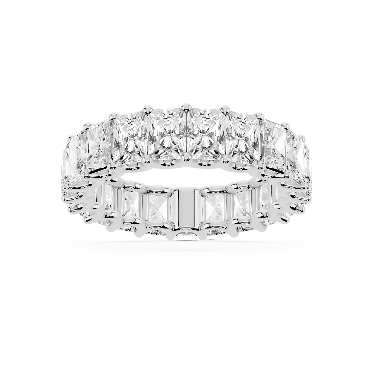 Kylie Cushion Lab Grown Diamond U-Prong Eternity Band