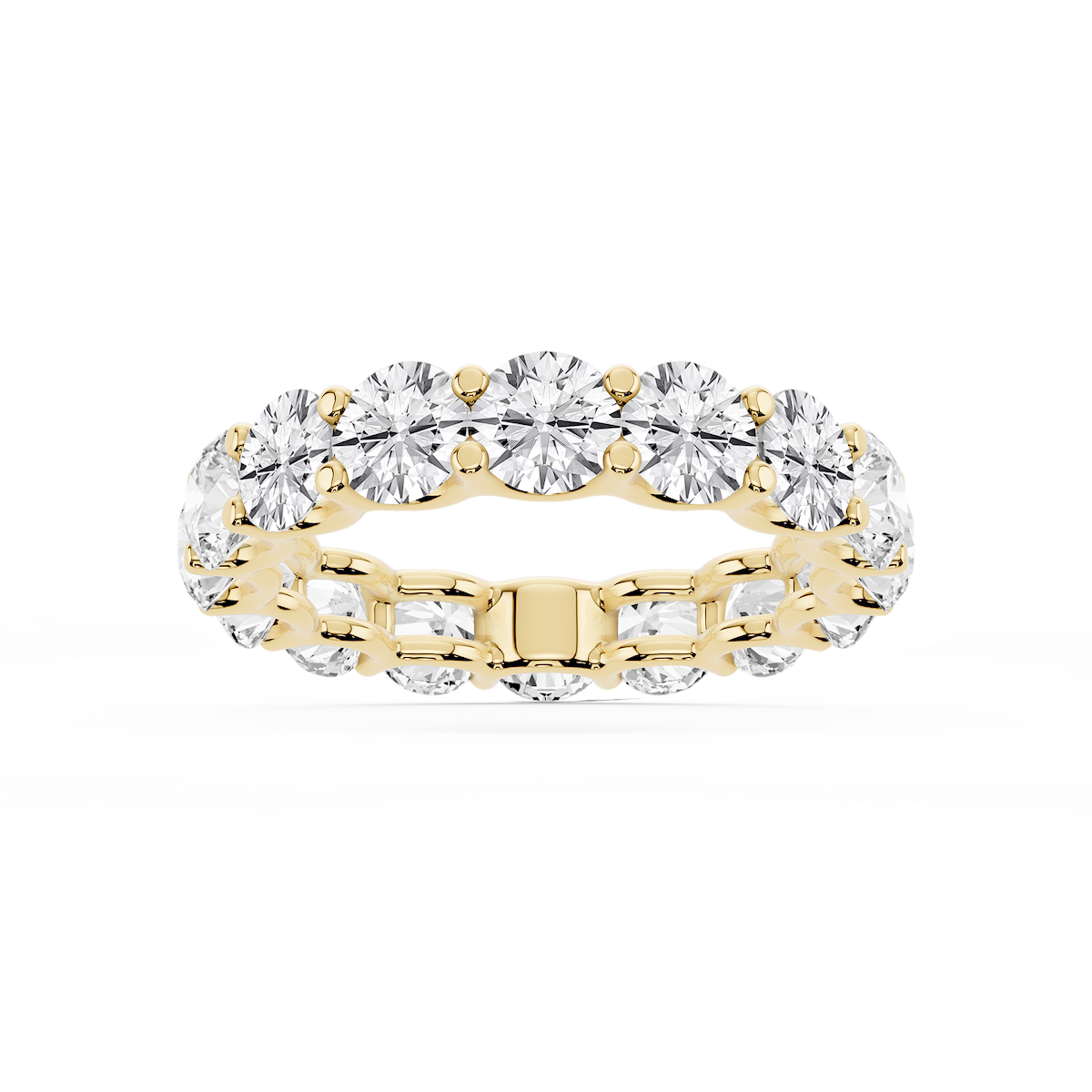 Kylie Round Lab Grown Diamond U-Prong Eternity Band