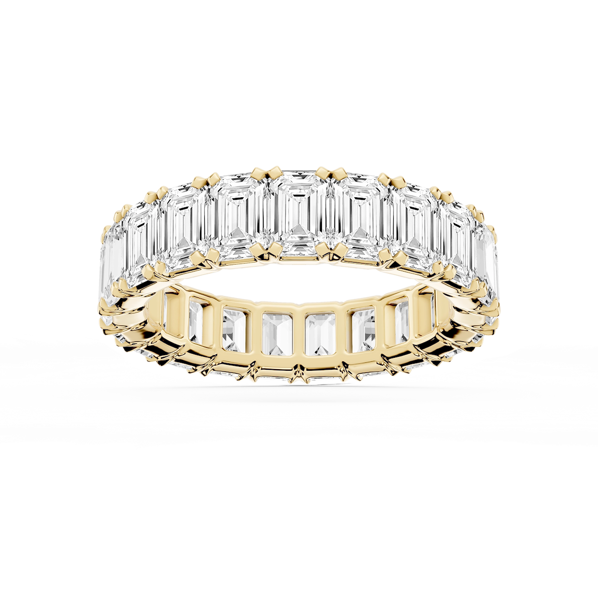 Morgan Emerald Lab Grown Diamond Classic Four Prong Eternity Band