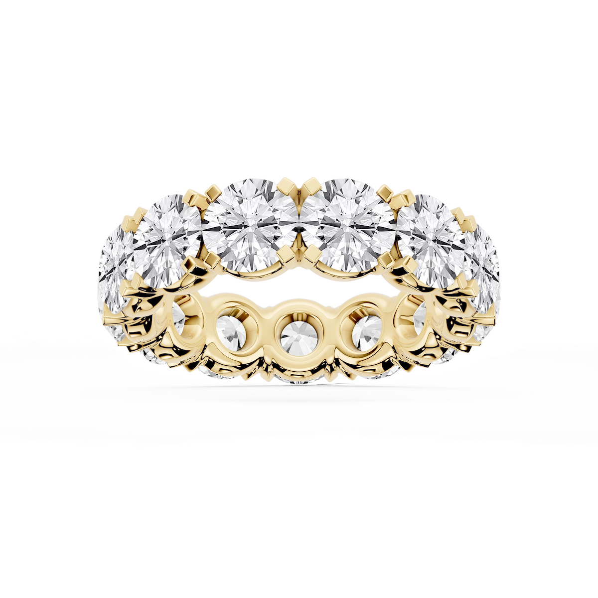 Morgan Round Lab Grown Diamond Classic Four Prong Eternity Band