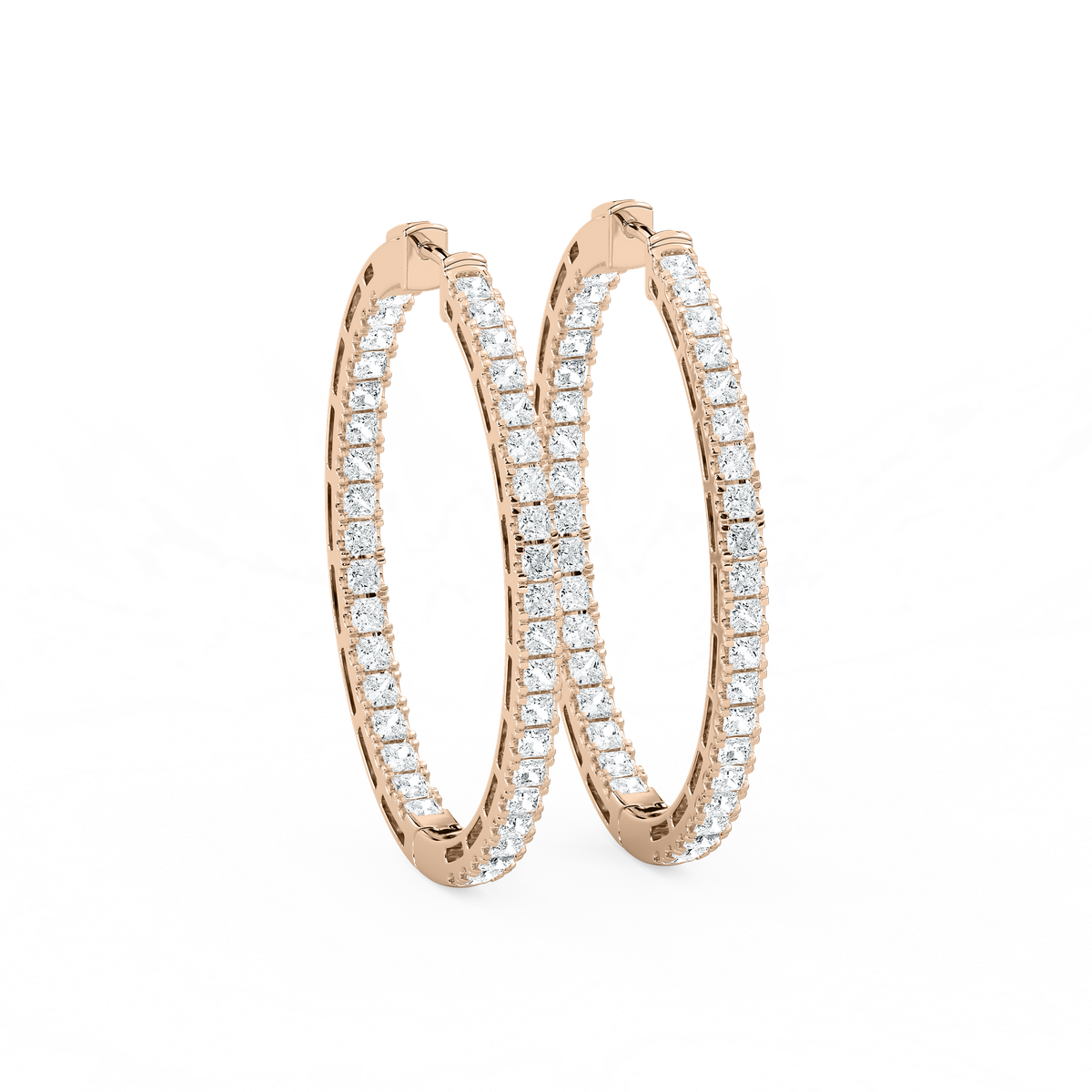 Princess Pavé Hoop Earrings