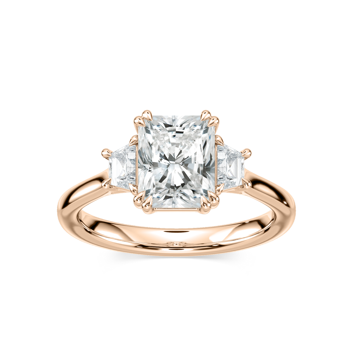 Astra Radiant Three Stone Ring