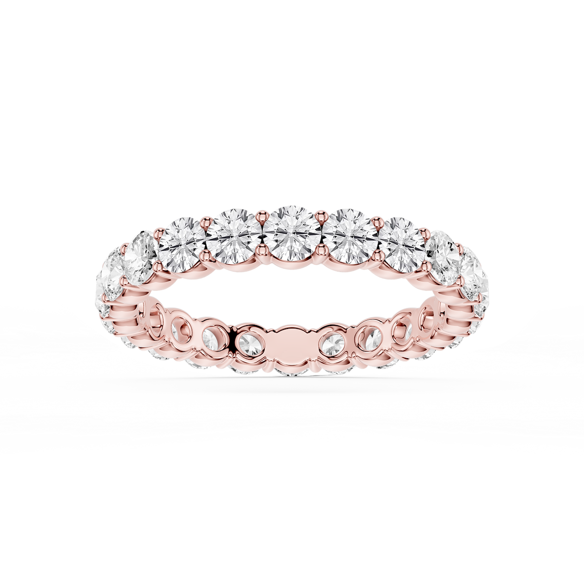 Rebecca Round Lab Grown Diamond Shared Prong Eternity Band