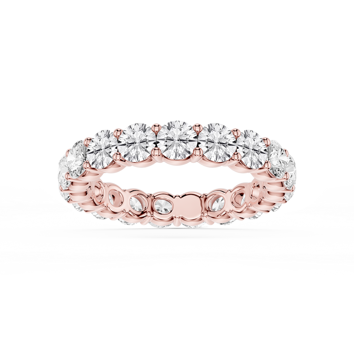 Rebecca Round Lab Grown Diamond Shared Prong Eternity Band