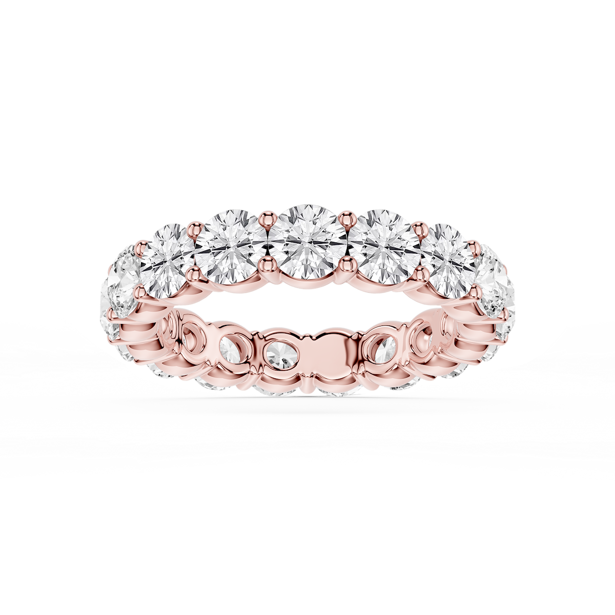 Rebecca Round Lab Grown Diamond Shared Prong Eternity Band