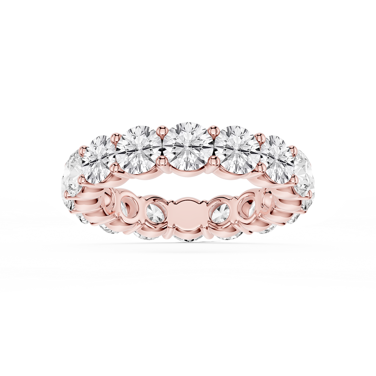 Rebecca Round Lab Grown Diamond Shared Prong Eternity Band