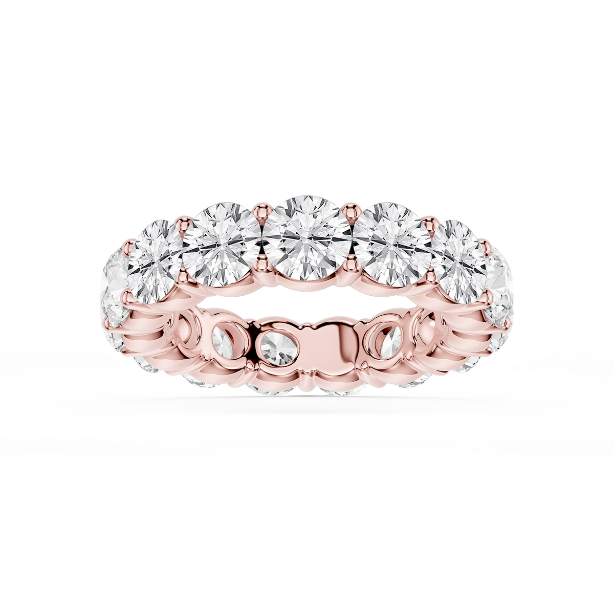 Rebecca Round Lab Grown Diamond Shared Prong Eternity Band