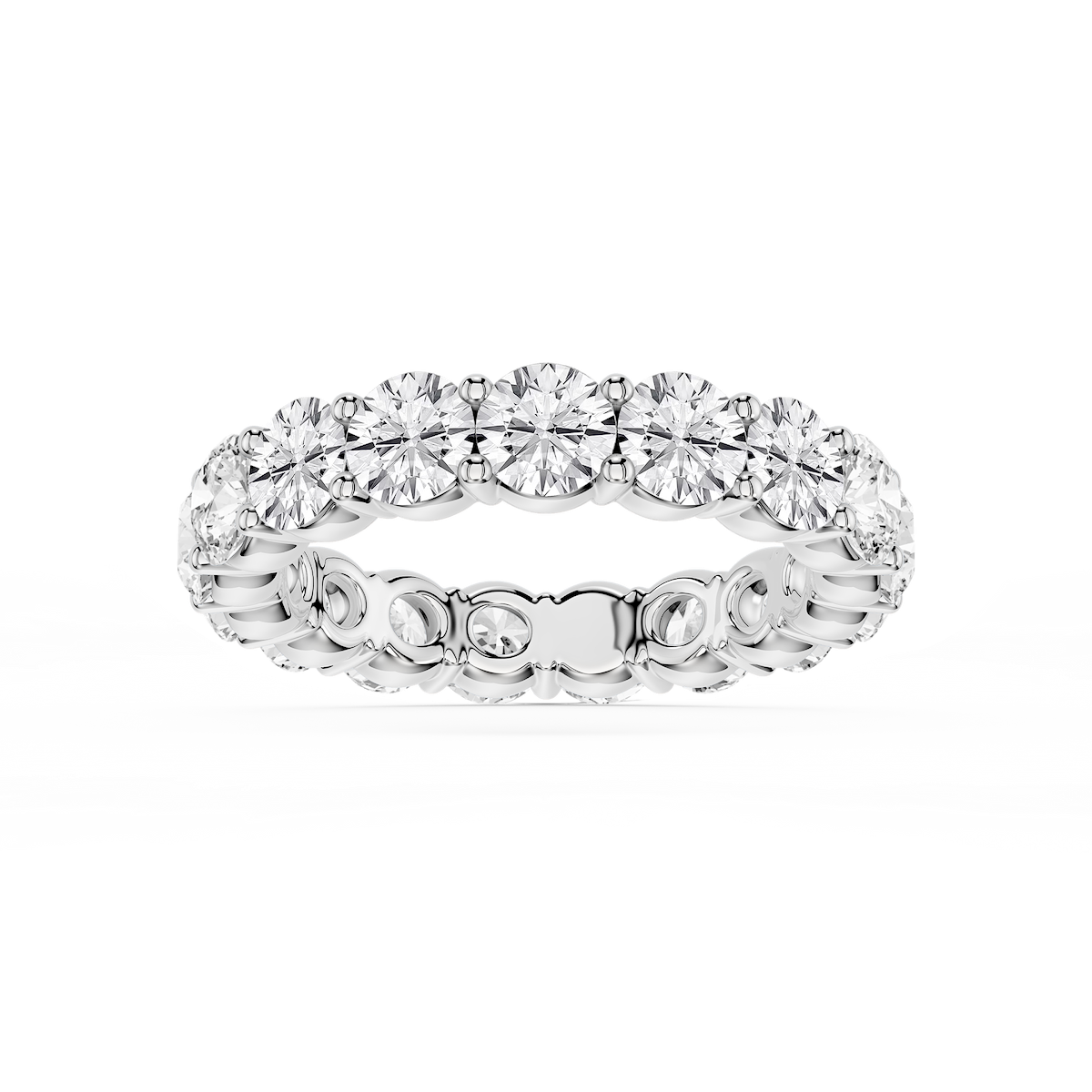Rebecca Round Lab Grown Diamond Shared Prong Eternity Band