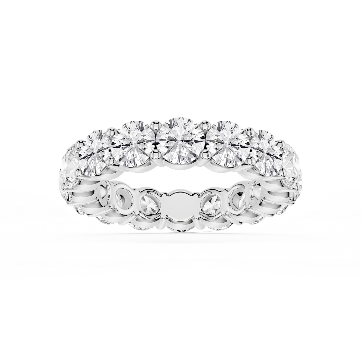 Rebecca Round Lab Grown Diamond Shared Prong Eternity Band