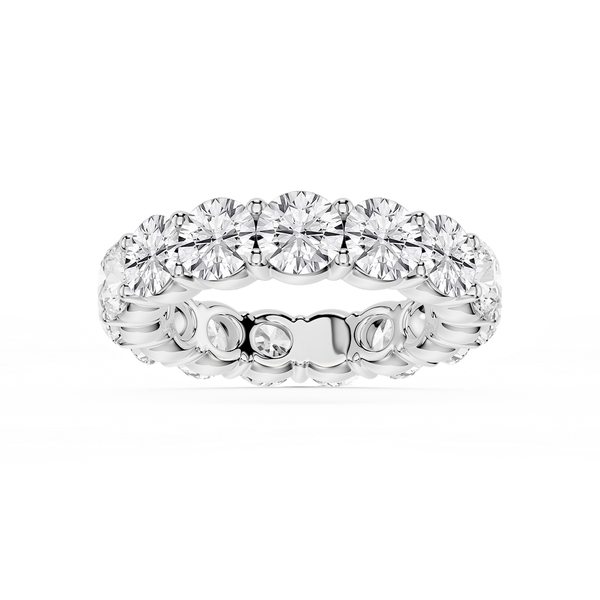 Rebecca Round Lab Grown Diamond Shared Prong Eternity Band