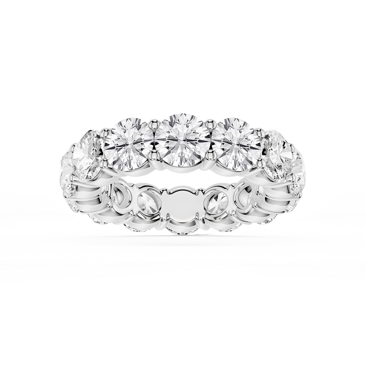 Rebecca Round Lab Grown Diamond Shared Prong Eternity Band
