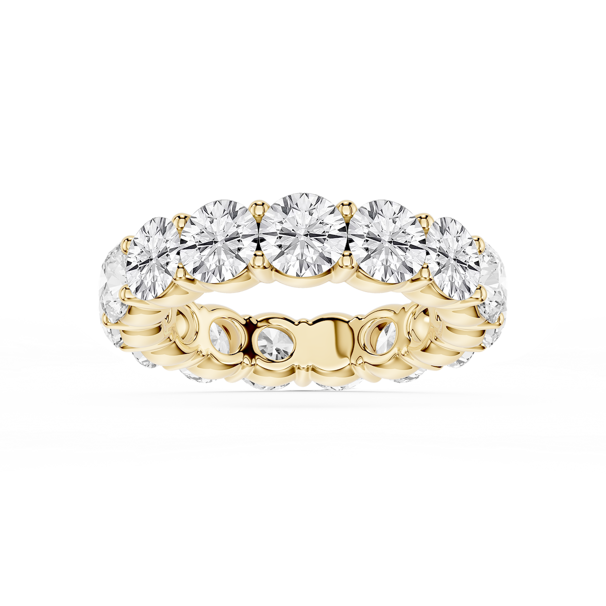 Rebecca Round Lab Grown Diamond Shared Prong Eternity Band