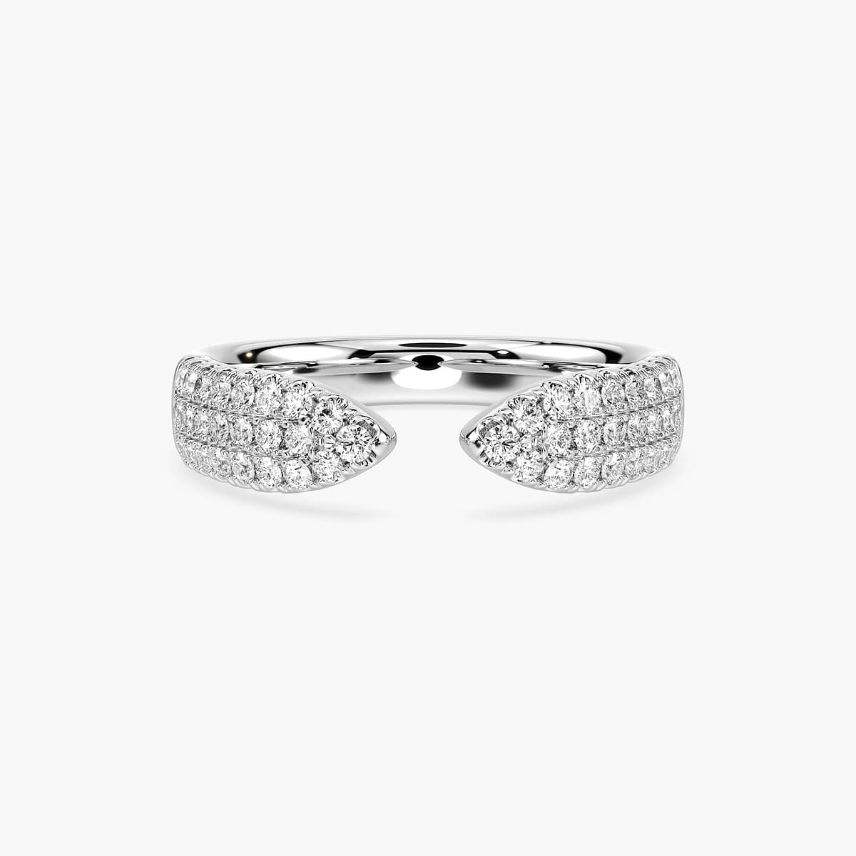 Rome Lab Grown Diamond Band - 14K White Gold (RTS)