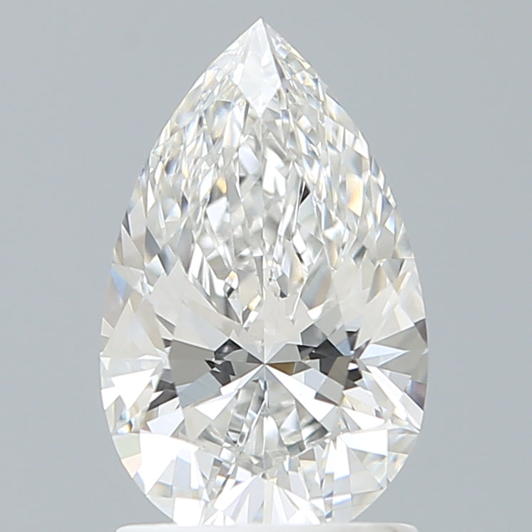 1.52 Carat Pear Shaped, Excellent Cut, E Color, VVS2 Clarity, IGI Certified Lab Grown Diamond