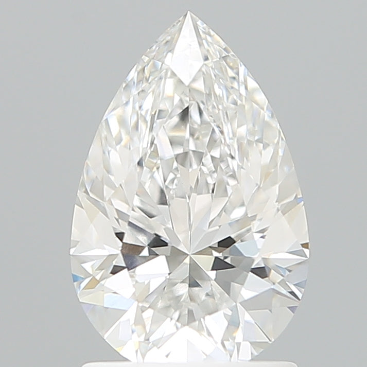 1.59 Carat Pear Shaped, Excellent Cut, E Color, VVS2 Clarity, IGI Certified Lab Grown Diamond