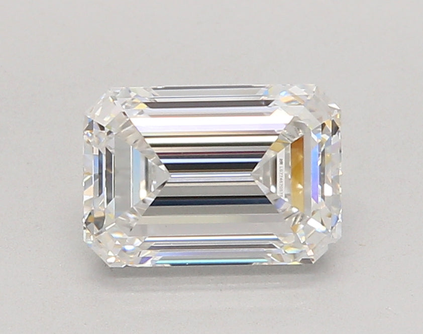 2.07 Carat Emerald Shaped, Ideal Cut, E Color, VVS2 Clarity, IGI Certified Lab Grown Diamond