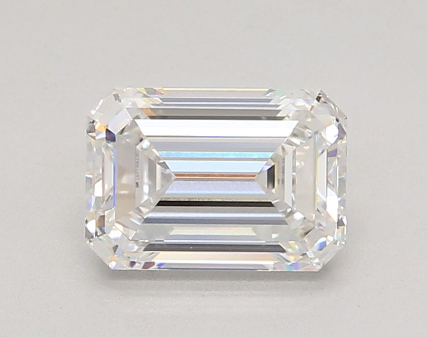2.06 Carat Emerald Shaped, Ideal Cut, E Color, VVS2 Clarity, IGI Certified Lab Grown Diamond