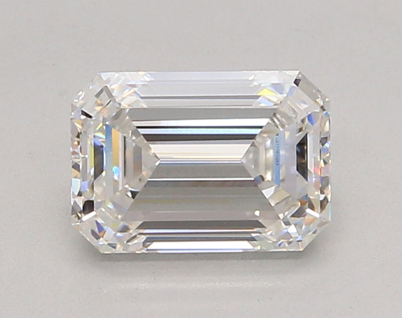 2.03 Carat Emerald Shaped, Ideal Cut, E Color, VVS2 Clarity, IGI Certified Lab Grown Diamond