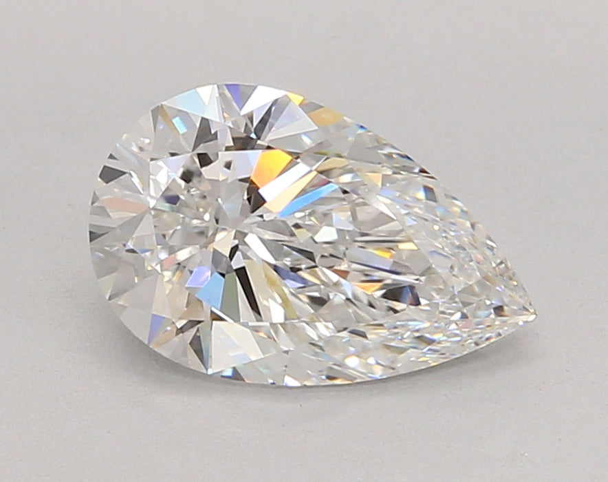 2.05 Carat Pear Shaped, Ideal Cut, E Color, VVS2 Clarity, IGI Certified Lab Grown Diamond