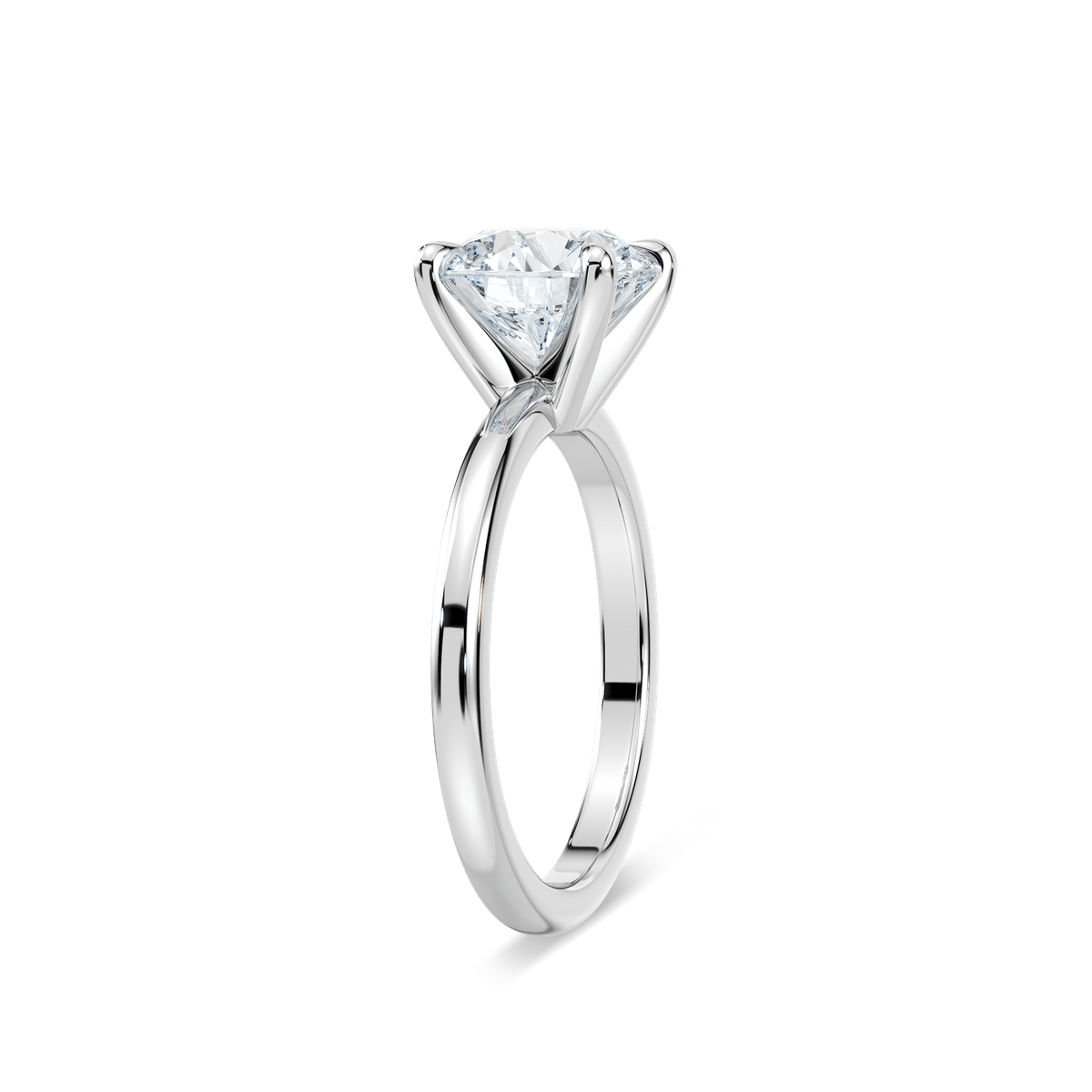 Traditional Solitaire Engagement Ring - 1.05ct Round Cut Lab Grown Diamond (RTS)