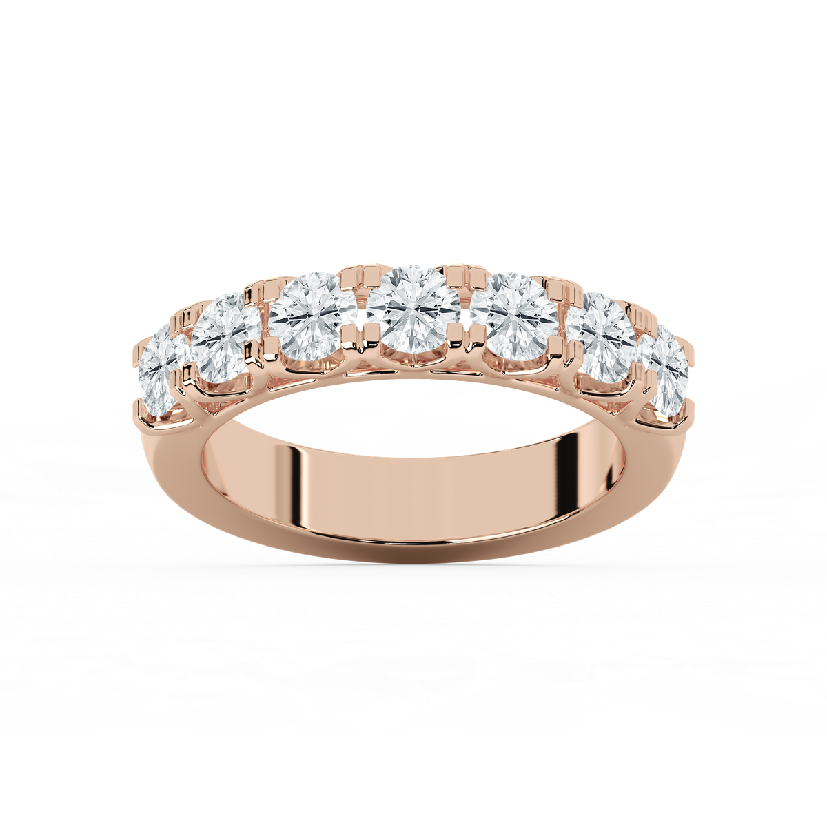 V Prong Round Lab-Grown Diamond Band