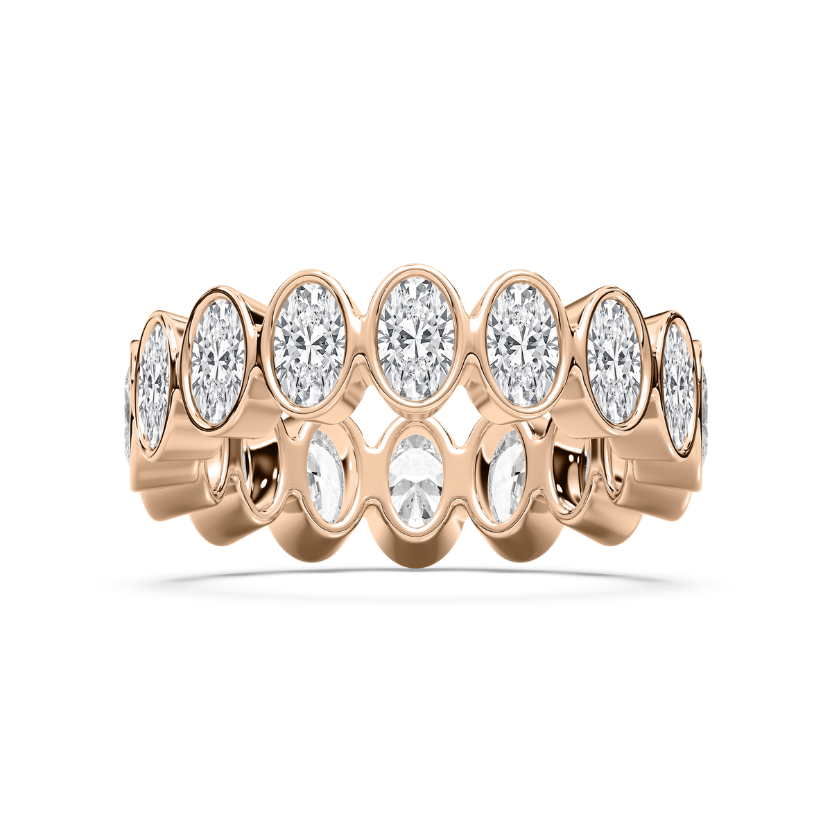 Vertical Oval Eternity Ring