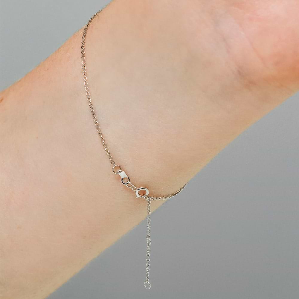 10 Stone Diamond Bar Bracelet (RTS) in 14K white gold | ready to ship bracelet 10 stone lab grown diamond band white gold