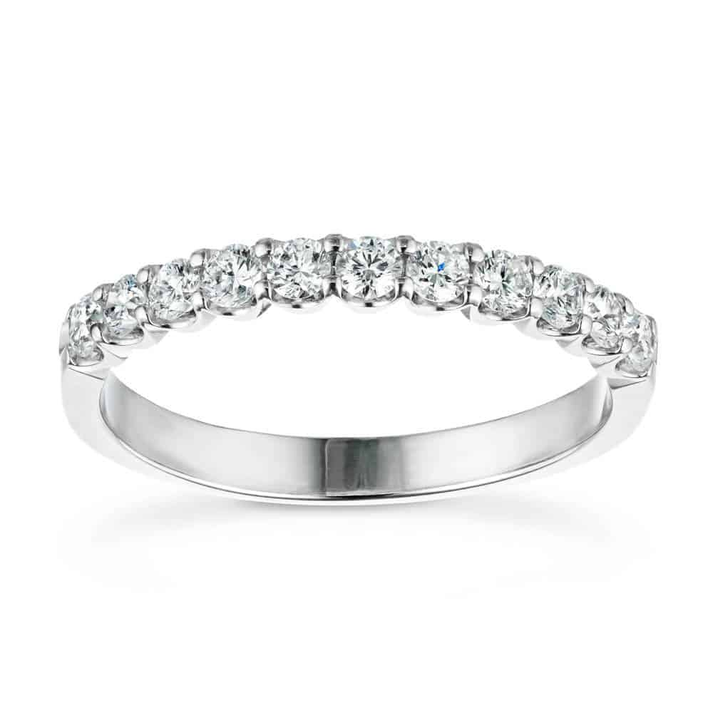 Shown with 0.50ctw Lab Diamonds in 14k White Gold