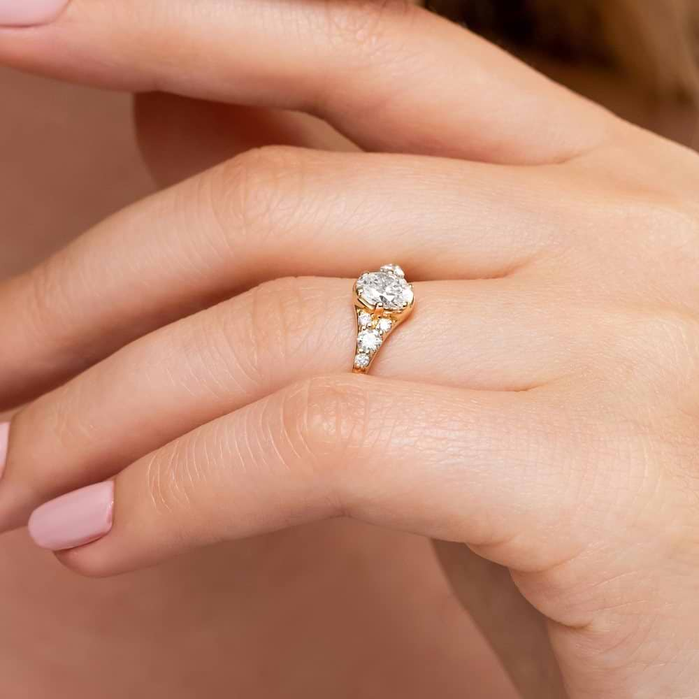 Moissanite - Amira Engagement Ring