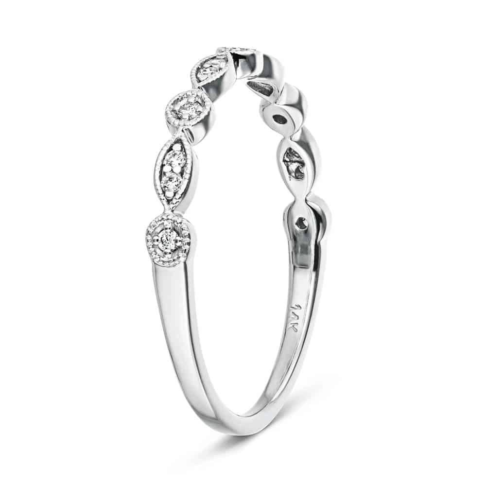 Amore Vintage Diamond Wedding Band A Timeless Symbol of Love MiaDonna