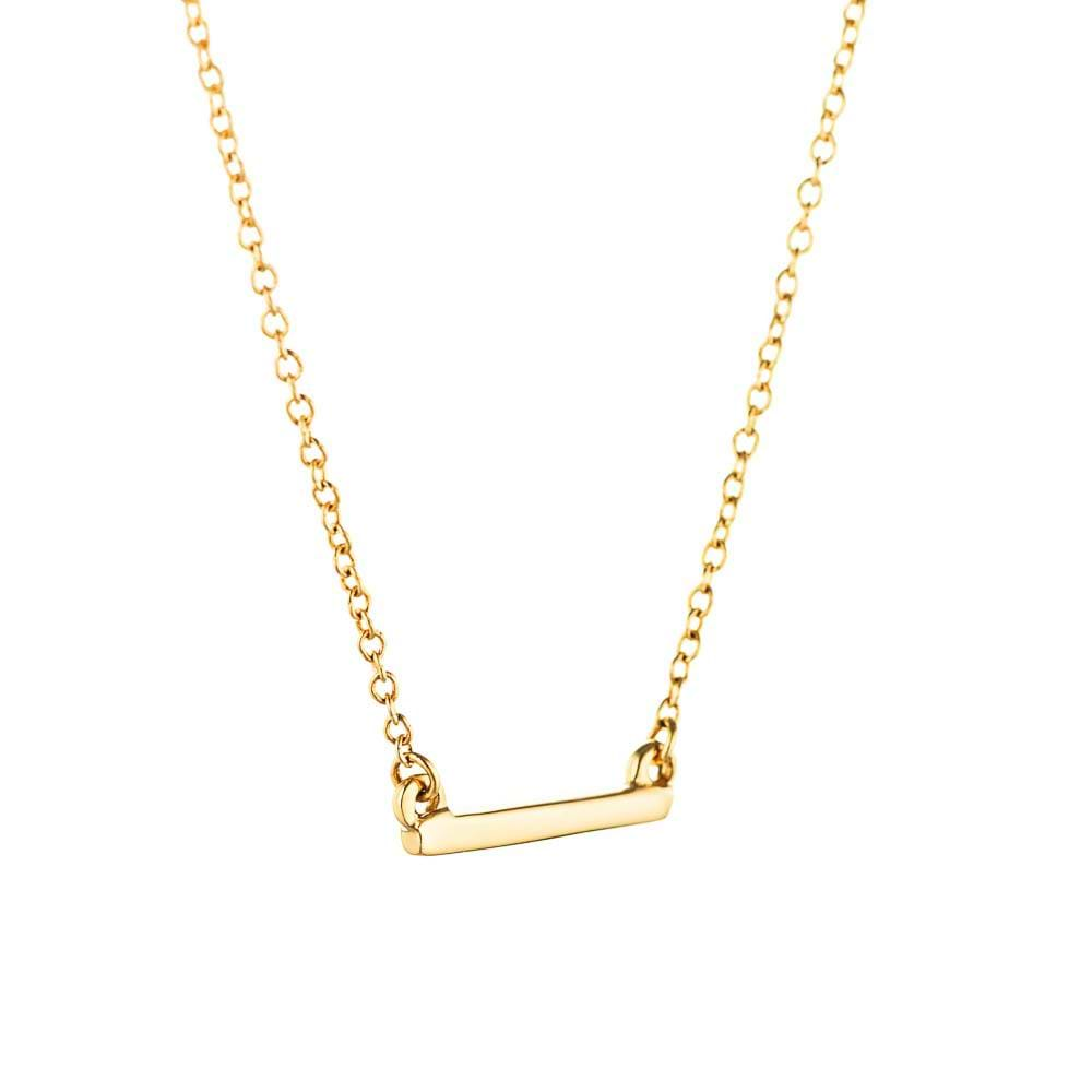 Bar Necklace in 14K yellow gold 