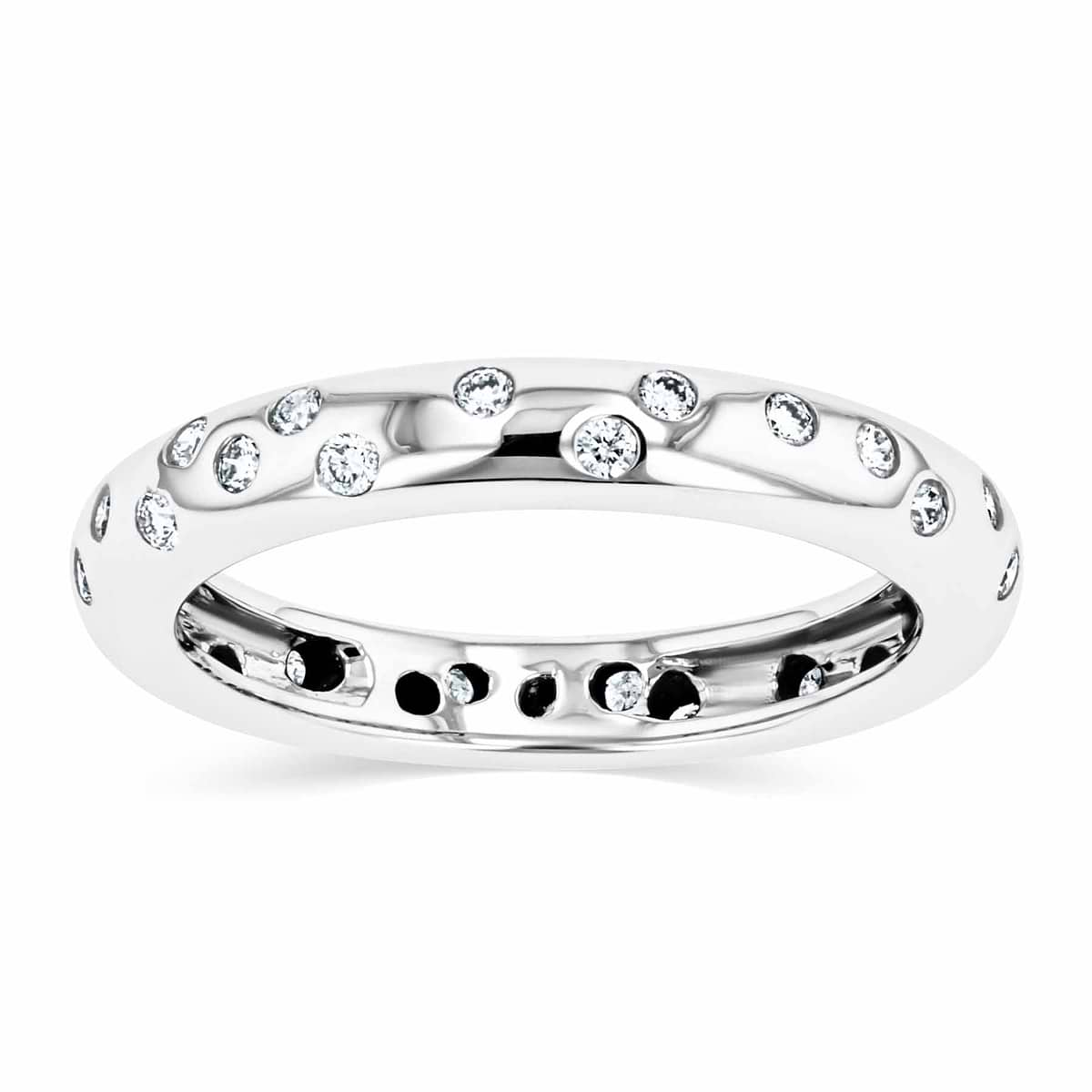 Shown in 14K White Gold