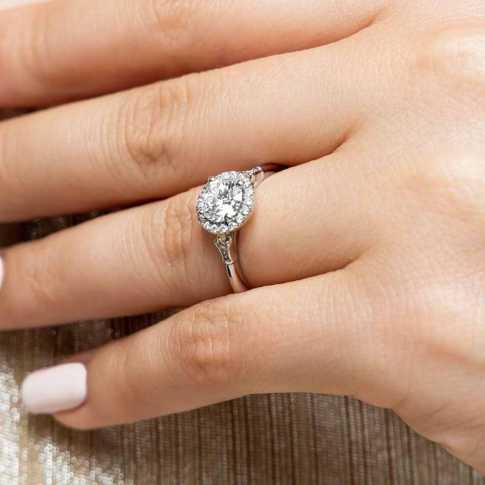 Moissanite - Briar Halo Engagement Ring