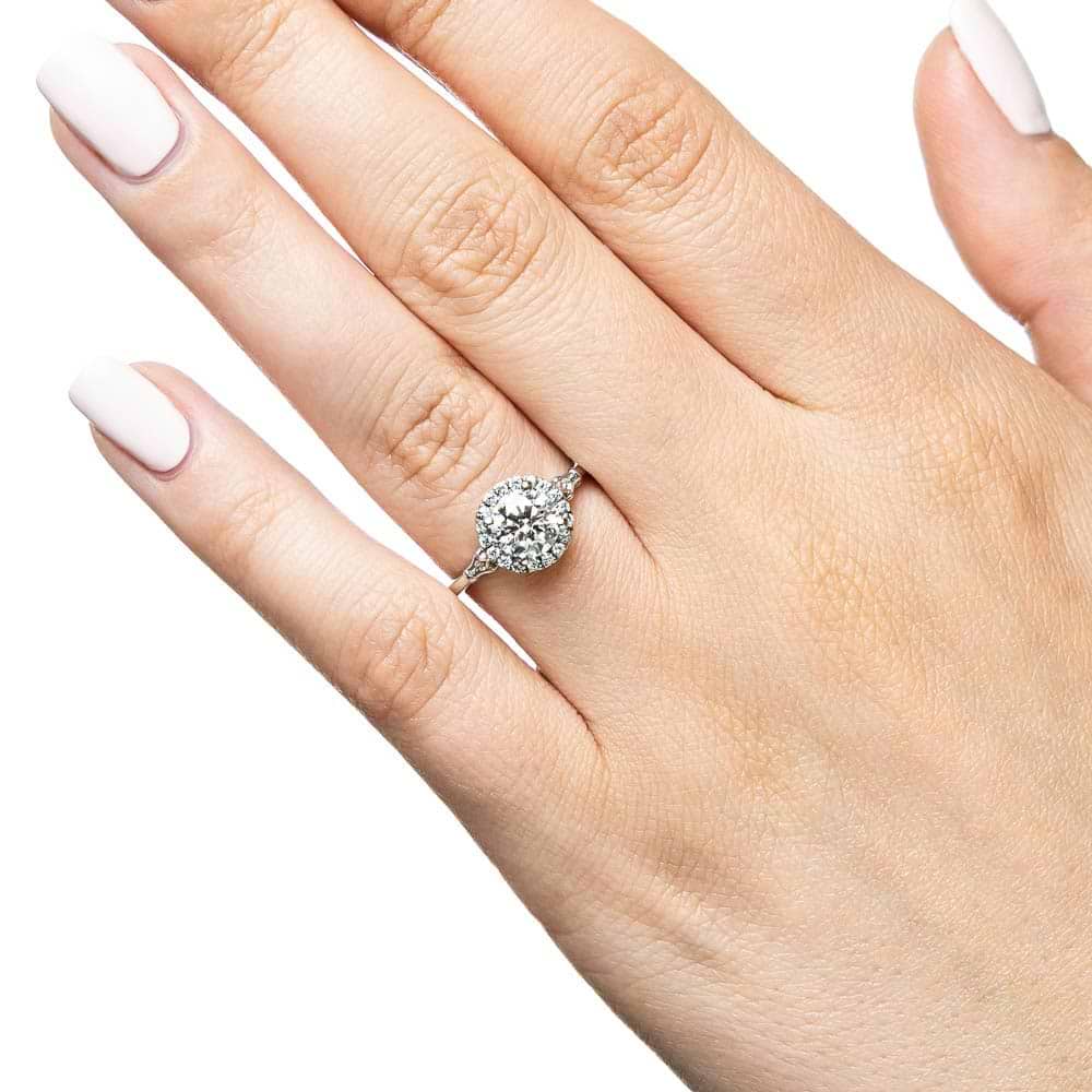 Moissanite - Briar Halo Engagement Ring