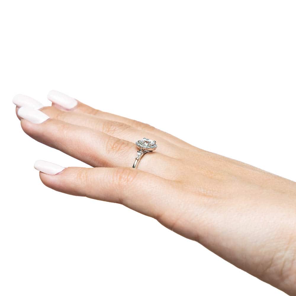 Moissanite - Briar Halo Engagement Ring
