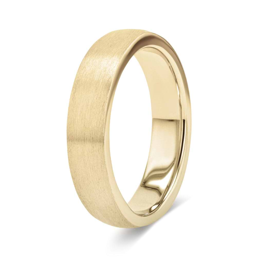 Shown in 14K Yellow Gold with a Satin Finish